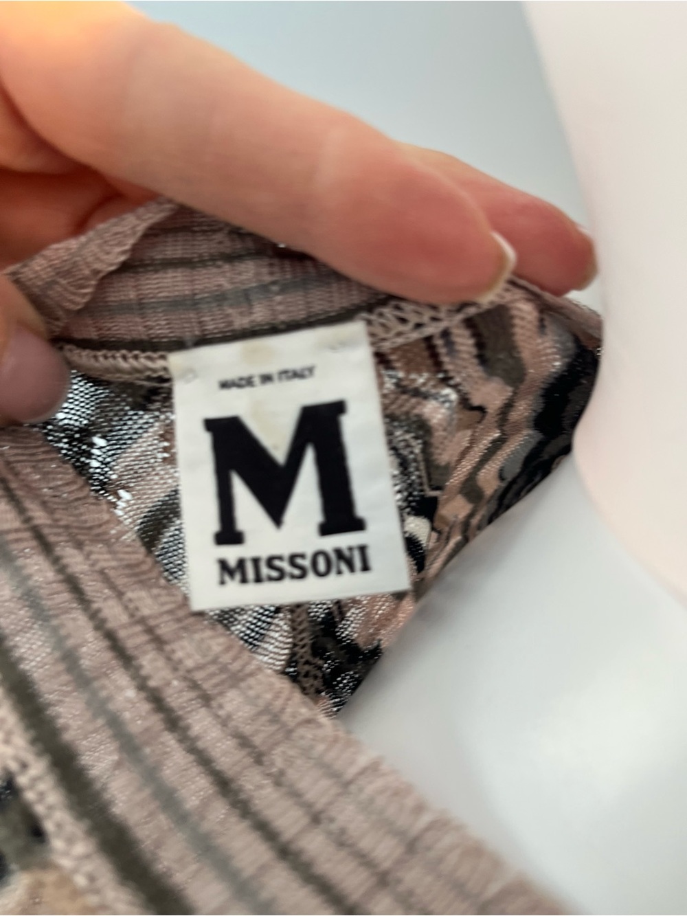 M Missoni pink based multi color classic wrap dress - Picture 6 of 10